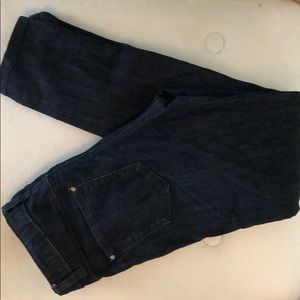 Dark denim jeggings